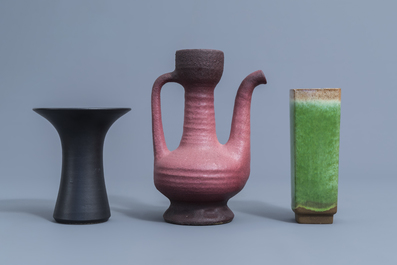 A varied collection of European studio pottery, 20th C.