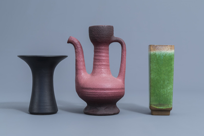 A varied collection of European studio pottery, 20th C.