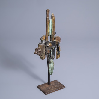 Patrick Chappert-Gaujal (1959): Untitled, polychrome patinated bronze, dated 2001