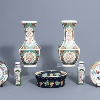 A varied collection of ceramic items, 20th C.