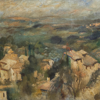 Yvonne Perin (1905-1967): Landscape in the Provence, oil on canvas