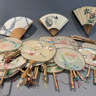 A varied and extensive collection of Chinese fans, 20th C.