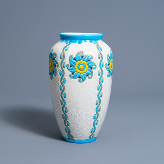 A Boch Keramis Art Deco crackle glazed vase by Charles Catteau (1880-1966), [1924]