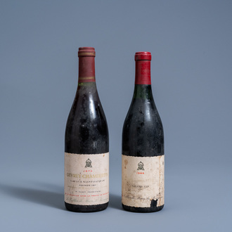 Two bottles of Gevrey-Chambertin, 1966 and 1972