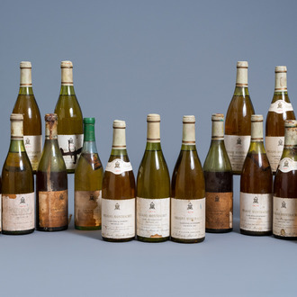 Seventeen bottles of Puligny-Montrachet, 1966-1977