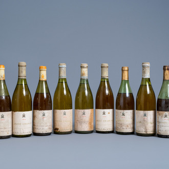 Five bottles of Petit Chablis, one bottle of Chablis 'Les Melinots' and five bottles of Bourgogne Aligoté, 1970-1976