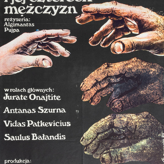 Zygmunt Gornowicz (1949): 'Kobieta i jej czterech mezczyzn' (The woman and her four man), movie poster, dated (19)85