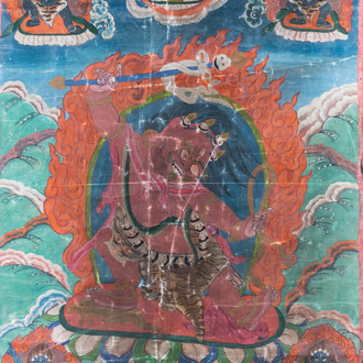 A thangka depicting Hayagriva, Tibet, 19th C.