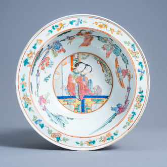 A Chinese famille rose 'ladies' bowl, 19th C.