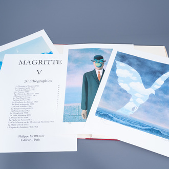 René Magritte (1898-1967, after): 'Lithographies V', twenty lithographs in colours, dated 2010