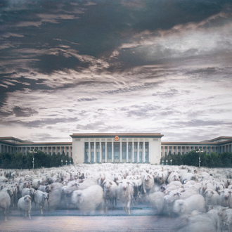 Liu Ren (1980): 'Great Hall of the People' from the series 'Sleepwalker', chromogenic or C print, ed. 1/2 A.P., dated 2007