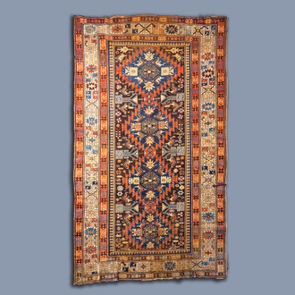 A Caucasian Shirvan rug, wool on cotton, 19th C.
