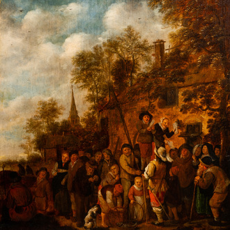 Jan Miense Molenaer (1609/1610-1668): The latest news, oil on panel