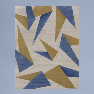 A 'Dipped Origami' rug, Himalayan wool, silk and aloe, cc-tapis, Milan-Nepal, 21th C.
