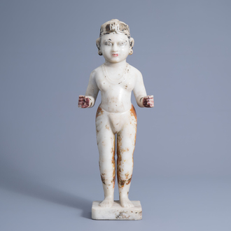 A Jain marble figure of Tirthankara, 19th C.