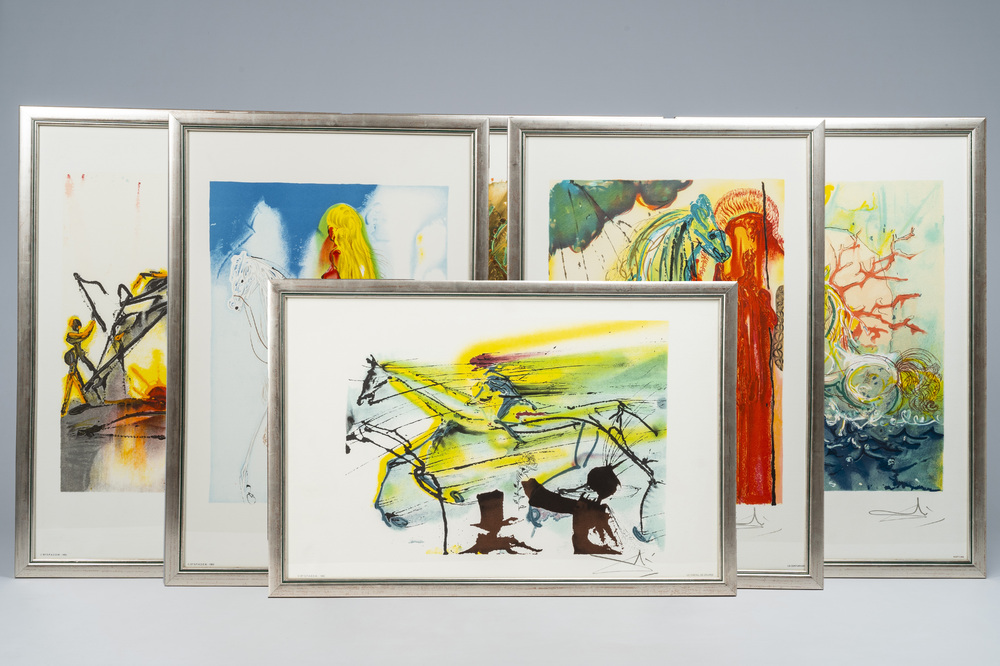 Salvador Dali (19041989) Six lithographs in colours, dated 1983